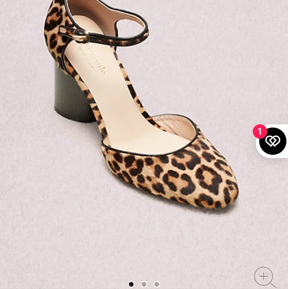 Kate Spade Serene Leopard Print Mary Jane's